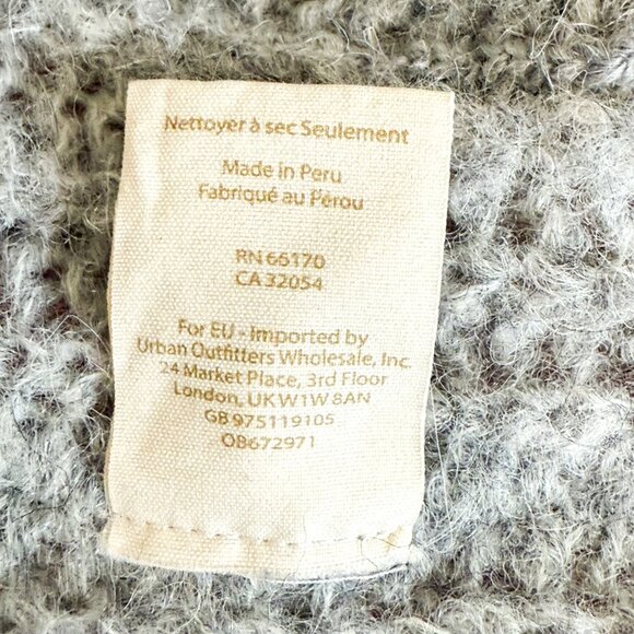 Free People Alpaca Blend Cardigan Medium Open Front Waterfall Soft Minimalist - Picture 8 of 9